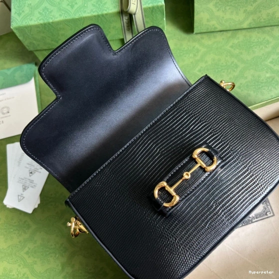 Hyperpeter Gucci Horsebit bag 1955 mini lizard 0805